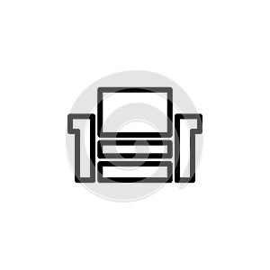 home theater icon. Element of minimalistic icons for mobile concept and web apps. Thin line icon for website design and developmen