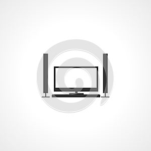 Home theater icon. Home theater isolated simple icon