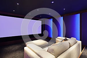 Home theater, luxury interior