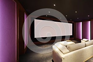 Home theater, luxury interior