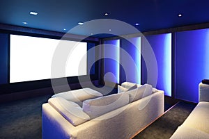 Home theater, luxury interior