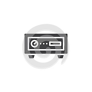 Home theater receiver vector icon