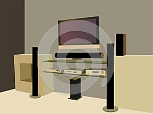 Home theater vector