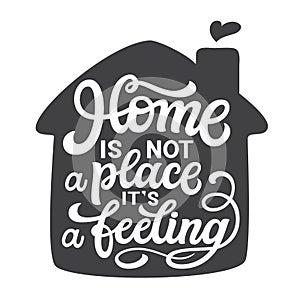 Home typography quote