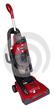 Home Upright Vacuum Cleaner Isolated on White photo