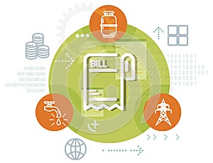Home Utilities Bill Payment Services - Illustration