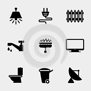 Home utilities icons