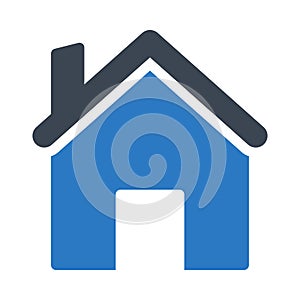 Home vector glyph color icon
