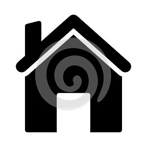 Home vector glyph flat icon