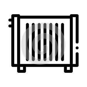 Home Water Radiator Heating Equipment Vector Icon photo