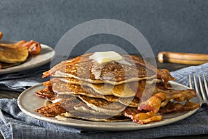 Homeade Sweet Bacon Pancakes