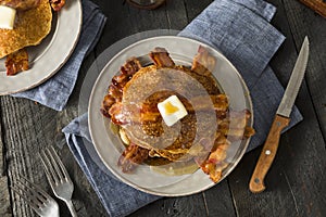 Homeade Sweet Bacon Pancakes