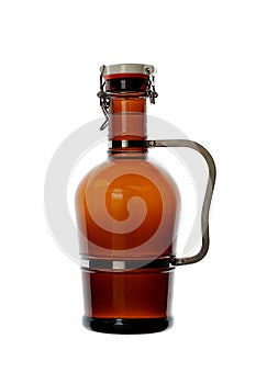 Homebrew Beer in Swing Top Growler with Handle