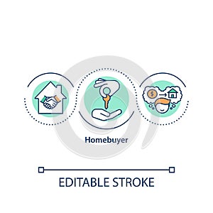 Homebuyer concept icon