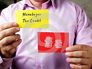 Homebuyer Tax Credit phrase on the page