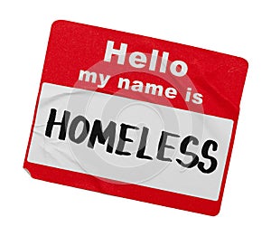 Homeless Name Tag