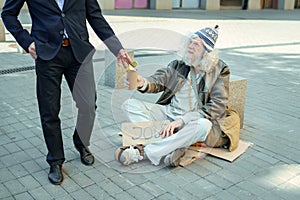 Homeless non-conformist begging for job