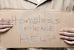 Homeless Sign photo