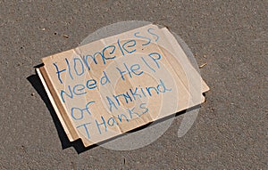 Homeless Sign