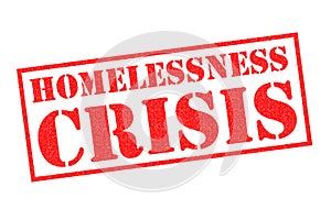 HOMELESSNESS CRISIS Rubber Stamp photo
