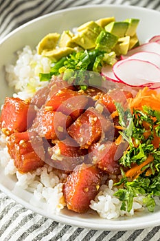 Homemade Ahi Tuna Poke Bowl