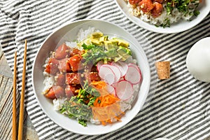 Homemade Ahi Tuna Poke Bowl