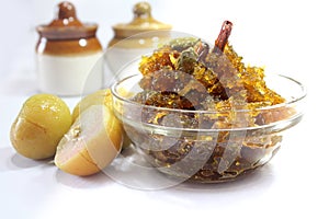 Homemade Amla Pickle or Indian goosebery Pickle