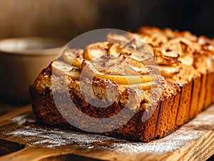 Homemade Apple Cake with Icing