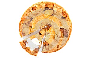 A homemade apple-pie