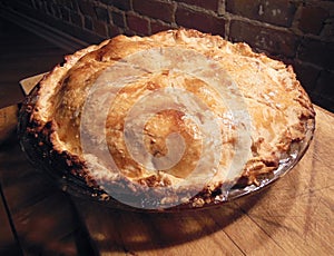 Homemade apple pie