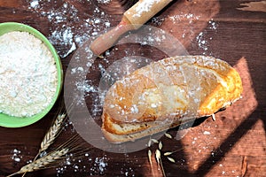 Homemade artisan bread V photo