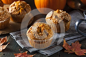 Homemade Autumn Pumpkin Muffin