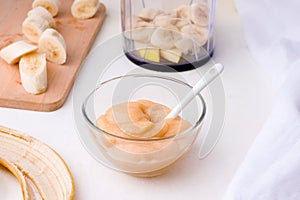 homemade baby food banana puree