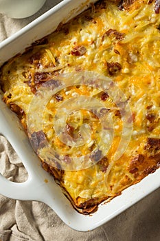 Homemade Bacon Amish Breakfast Casserole