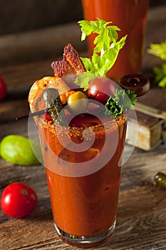 Homemade Bacon Spicy Vodka Bloody Mary