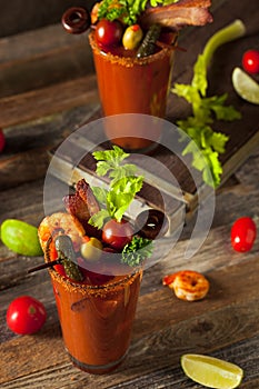 Homemade Bacon Spicy Vodka Bloody Mary