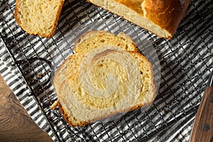 Homemade Baked Braided Brioche Bread