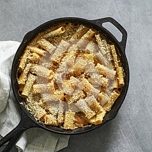 Homemade baked vegan Mac n Cheese