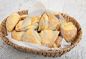 Homemade baking small bread like snacks