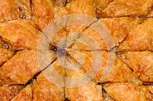 Homemade baklava - Turkish filo sweet pastry 04