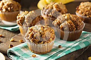 Homemade Banana Nut Muffins