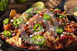 Homemade Barbecue Pulled Pork Nachos