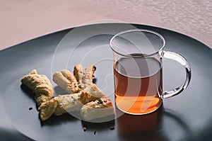 Homemade biscuits and tea