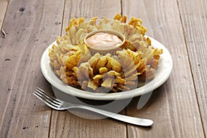 Homemade blooming onion