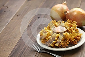 Homemade blooming onion