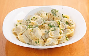 Homemade boiled dumplings