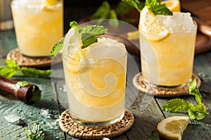 Homemade Boozy Bourbon Whiskey Smash