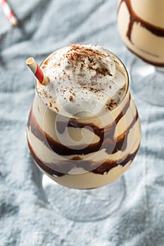 Homemade Boozy Frozen Mudslide Cocktail