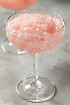 Homemade Boozy Frozen Rose Frose Slushie