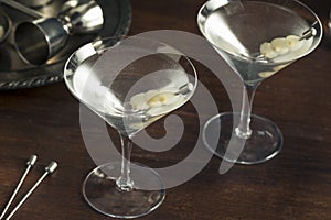 Homemade Boozy Gibson Martini